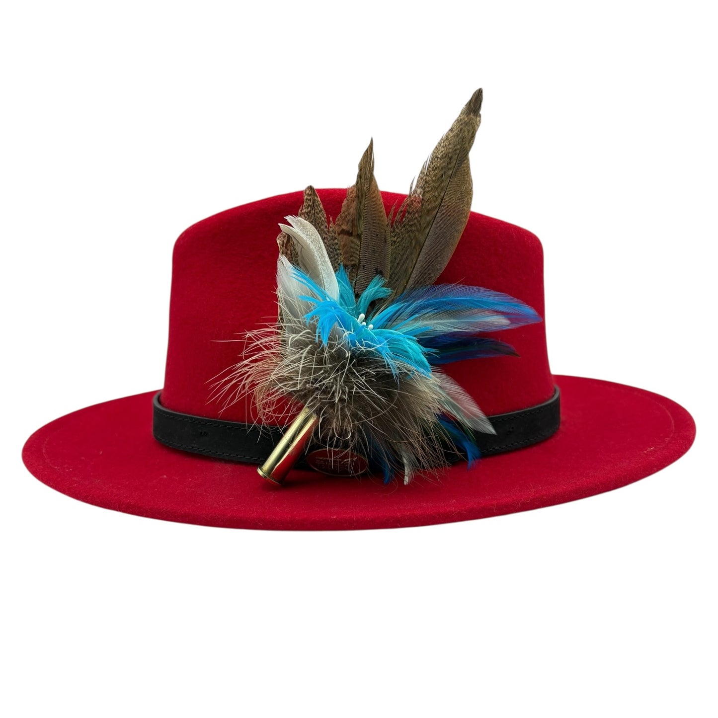 Teal and Natural Hat Pin (CFP516)