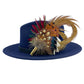 Wine, Green & Natural Pheasant Feather Hat Pin (CFP770)