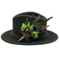Peacock, Lime Green & Green Feather Hat Pin (CFP440)