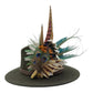 Teal, brown, green, cream & natural Feather Hat Pin (CFP795)