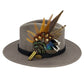 Rust, brown & natural Feather Hat Pin (CFP809)