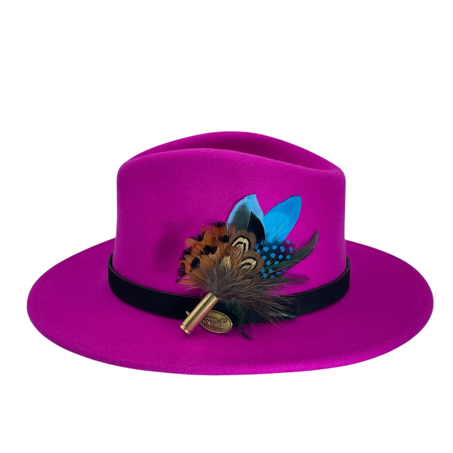 Light Pink & Natural Feather Hat Pin (CFP732)