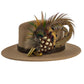 Peacock, Rooster & Natural Pheasant Feather Hat Pin (CFP774)