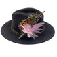 Pale Pink & Natural Feather Hat Pin (CFP474)