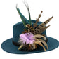 Lilac, teal and natural Feather Hat Pin (CFP559)