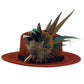 Teal & Natural Feather Hat Pin (CFP764) (