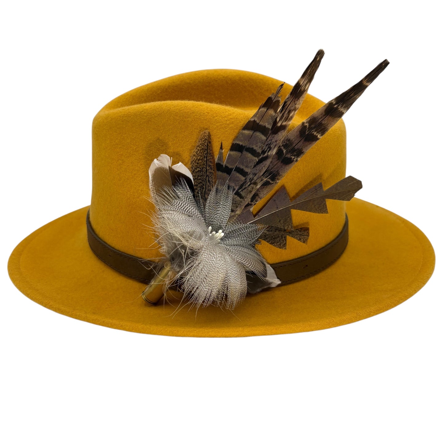 Natural Feather Hat Pin (CFP808)