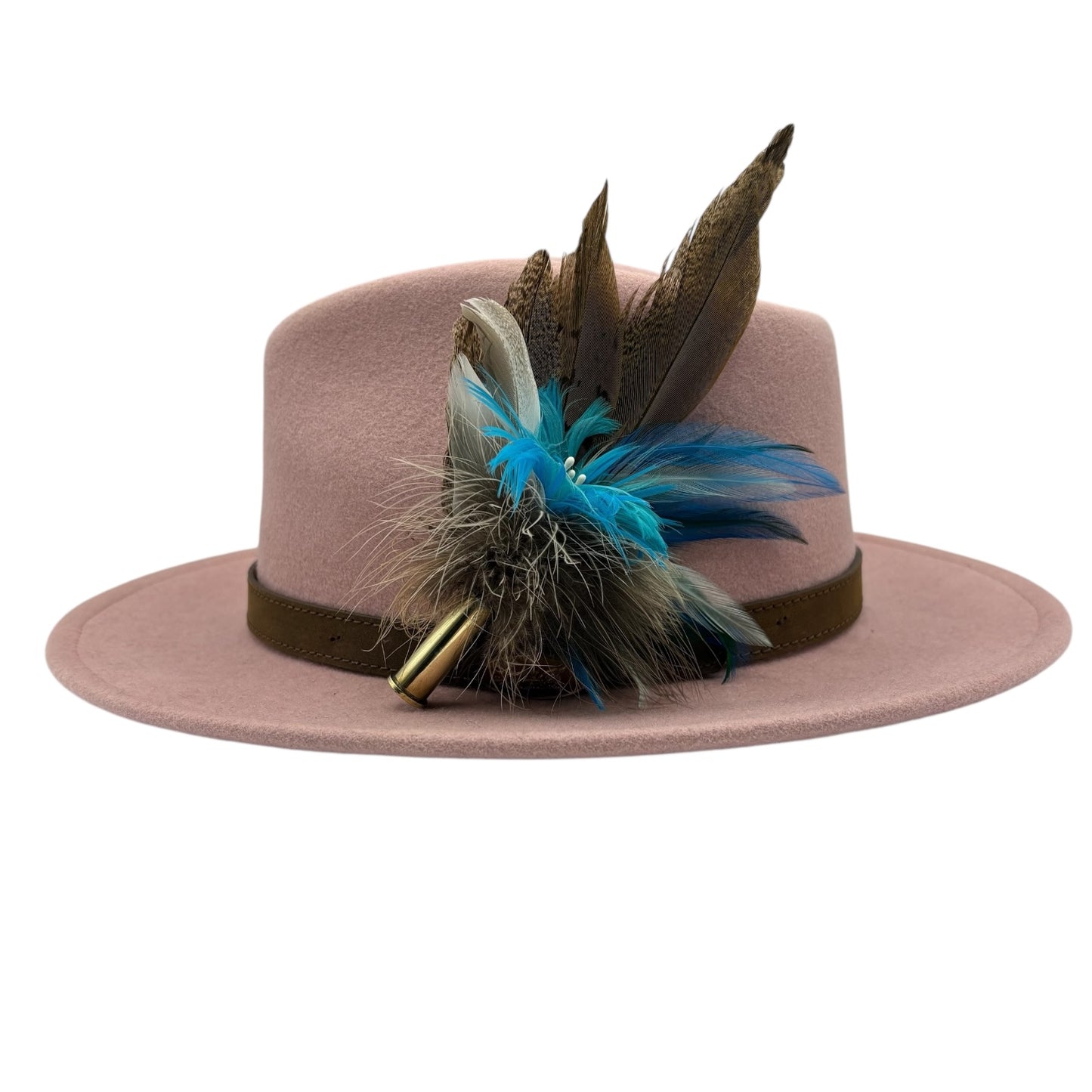 Teal and Natural Hat Pin (CFP516)