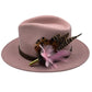 Pale Pink & Natural Feather Hat Pin (CFP474)