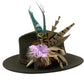 Lilac, teal and natural Feather Hat Pin (CFP559)