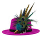 Navy, Green & natural Feather Hat Pin (CFP797)