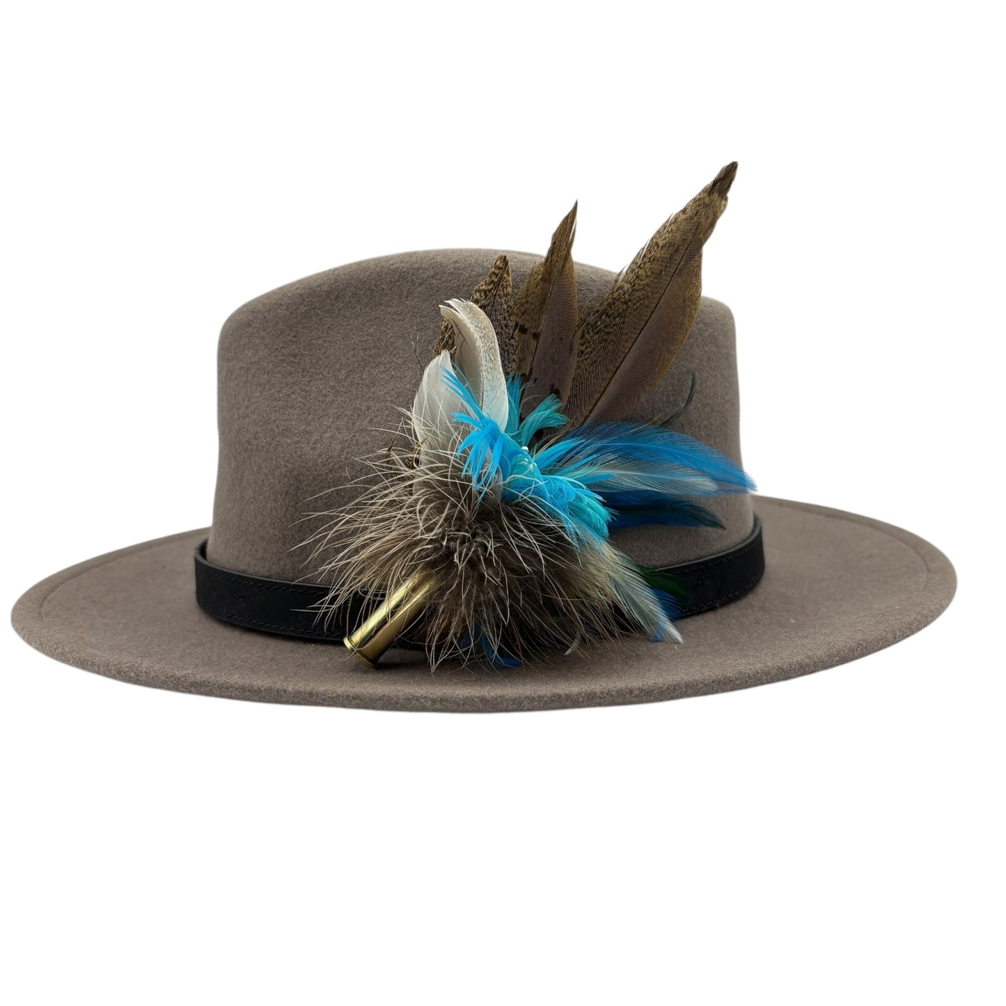 Teal and Natural Hat Pin (CFP516)