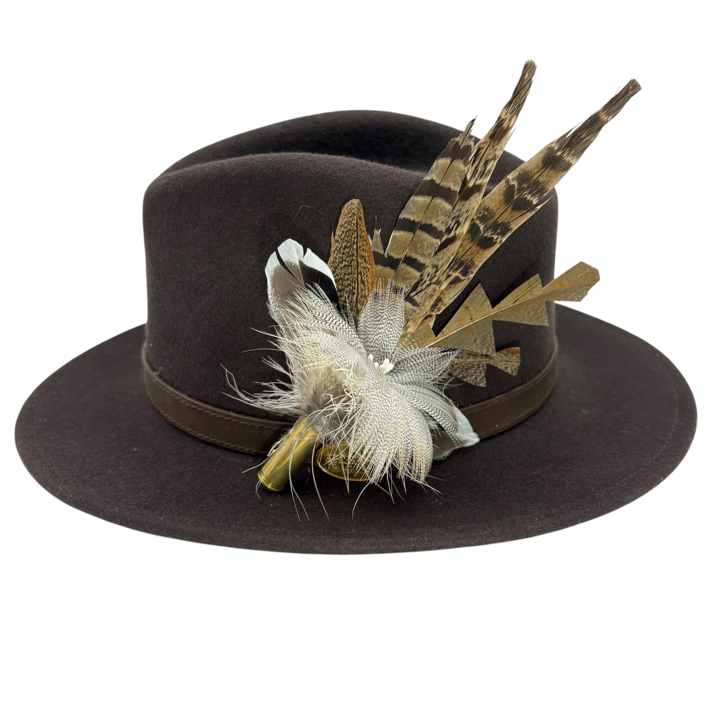 Natural Feather Hat Pin (CFP808)
