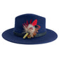 Red & Natural Feather Hat Pin (CFP722)