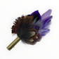 Purple, Lilac & Natural Feather Hat Pin (CFP728)