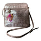 Cerise Pink, Light Pink & Natural Feather Handbag Charm (CFH6052)
