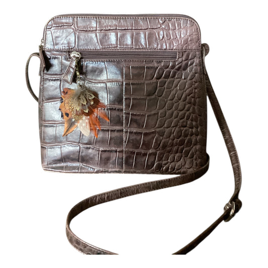Orange, Peach & Natural Feather Handbag Charm (CFHC6055)