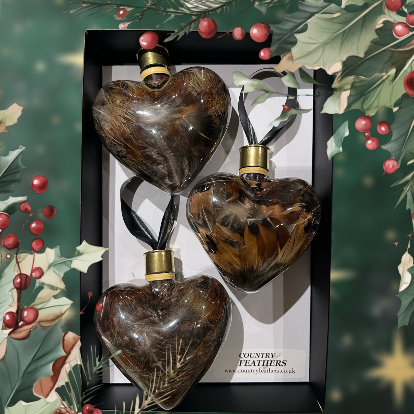 Heart Feather Baubles (CFHE9020)