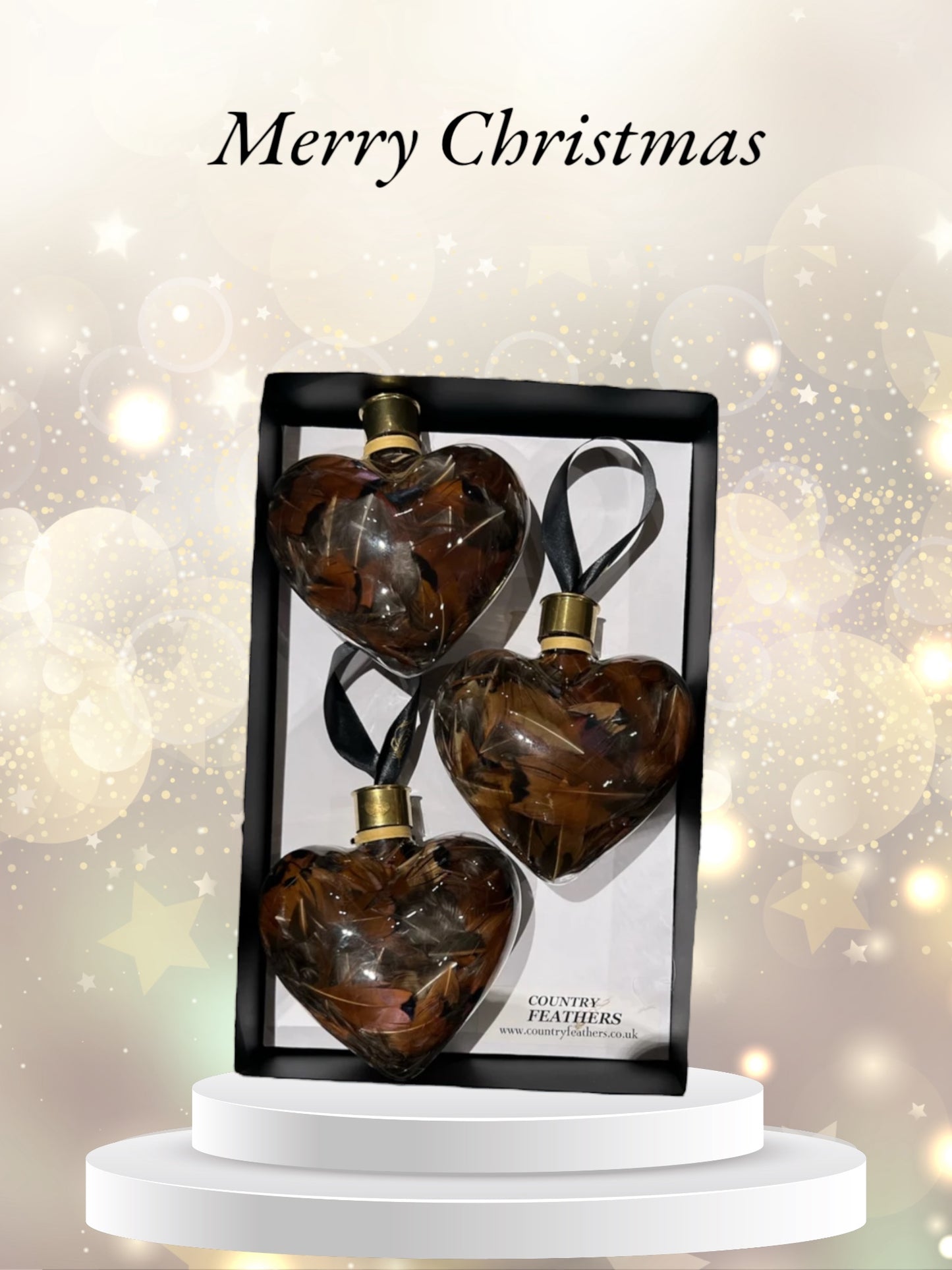 Heart Feather Baubles (CFHE9023)