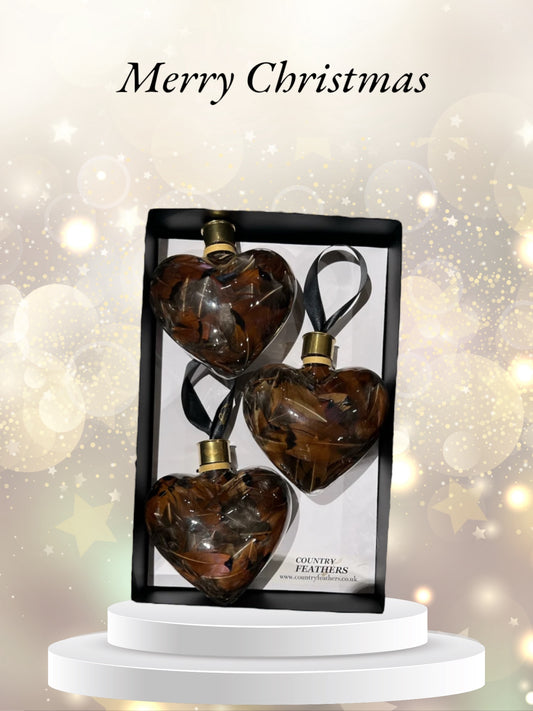 Heart Feather Baubles (CFHE9023)