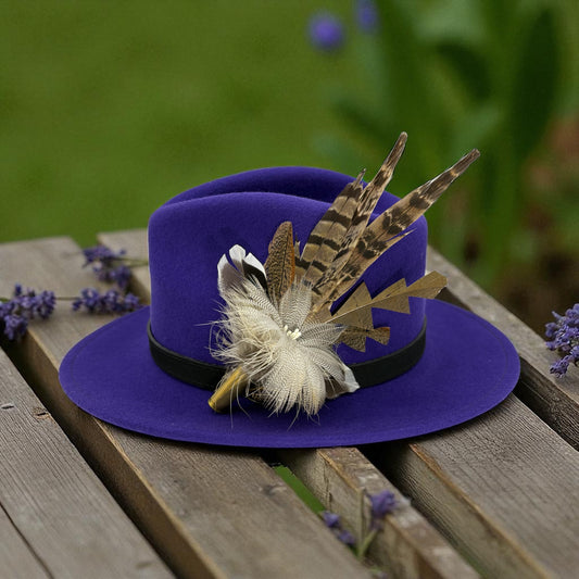 Natural Feather Hat Pin (CFP808)