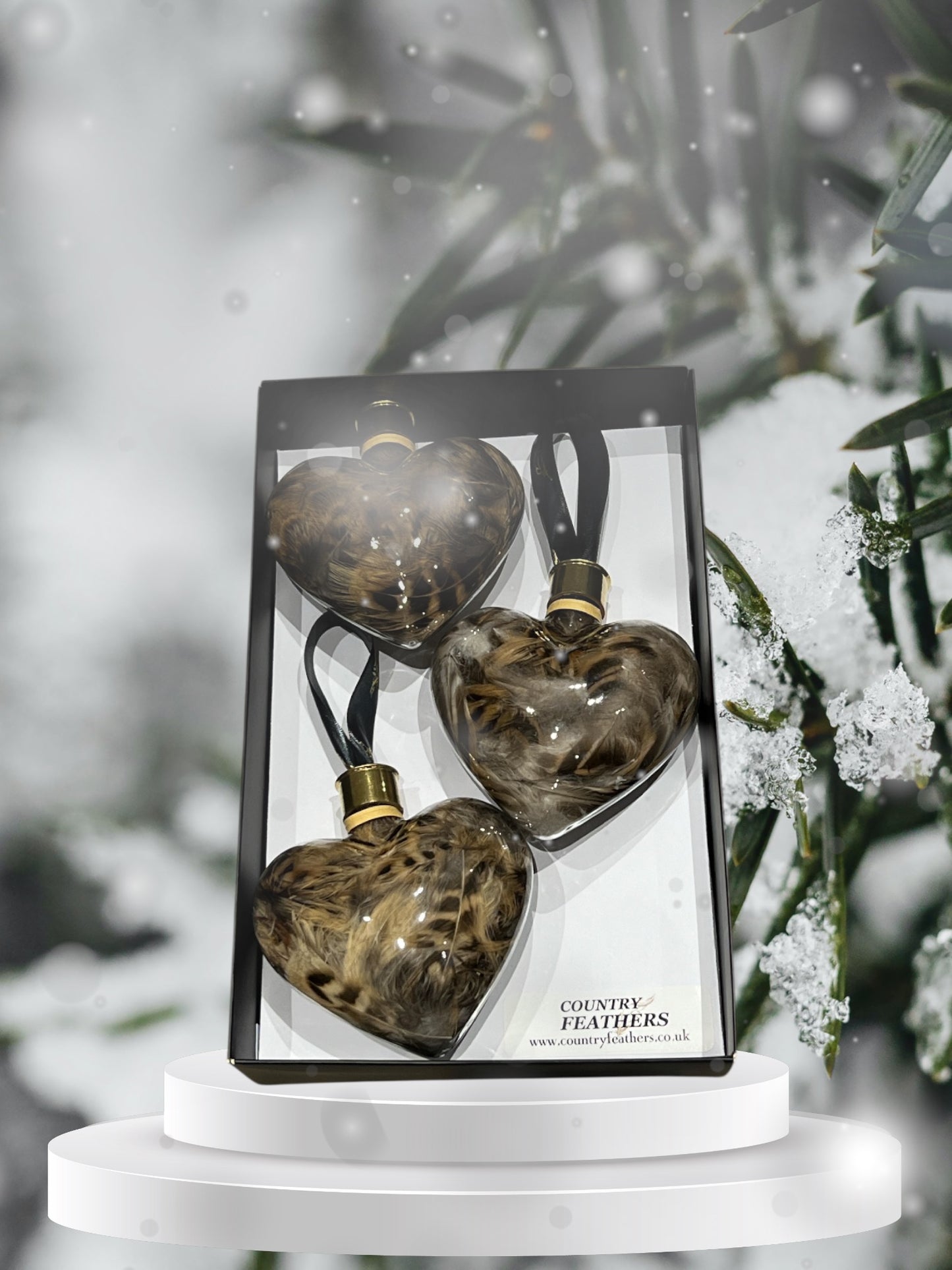 Heart Feather Baubles (CFHE9011)