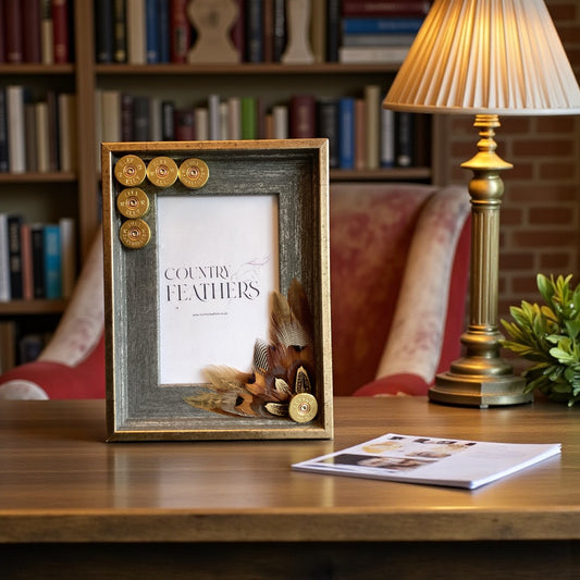 Pheasant & duck Feather Photo Frame (CFPF2427)