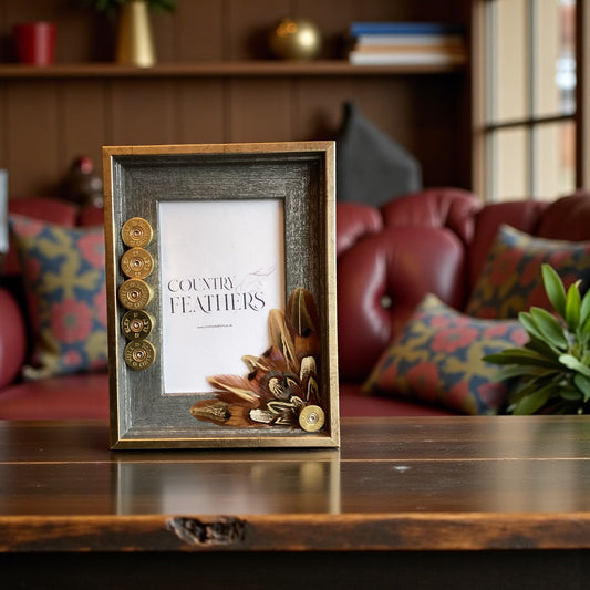 Pheasant Feather Photo Frame (CFPF2431)