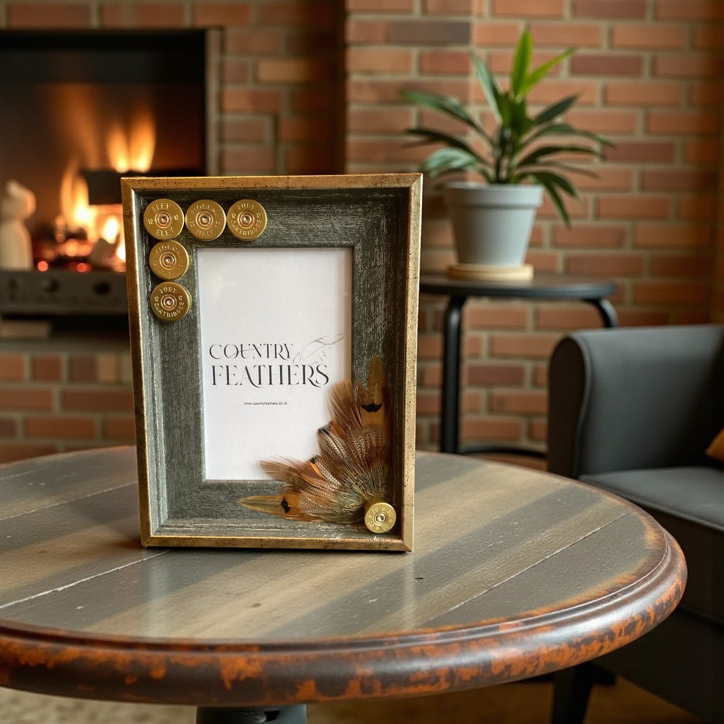 Pheasant & Duck Feather Photo Frame (CFPF2433)