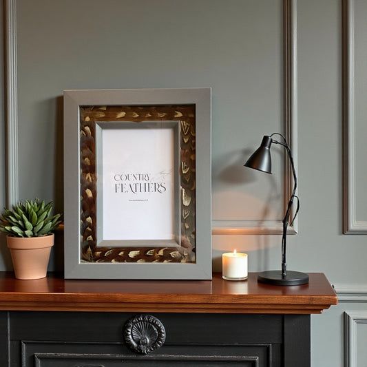 Pheasant Feather Photo Frame (CFPF2437)