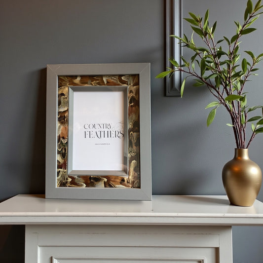 Pheasant and partridge Feather Photo Frame (CFPF2439)