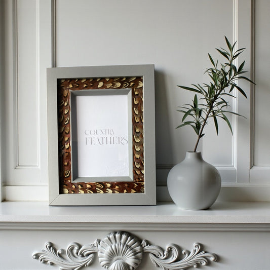Pheasant Feather Photo Frame (CFPF2437)