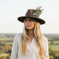 Peacock and Natural Feather Hat Pin CFP848