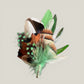 Green & Natural Feather Lapel Pin CFLP229