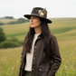 Mustard brown and Natural Feather Hat Pin (CFP828)