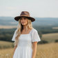 Fedora Brown Hat with Leather band