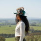 Natural Feather Hat Pin CFP861