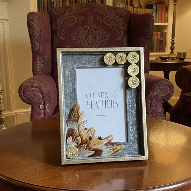 Pheasant and Duck Feather Photo Frame (CFPF2462)