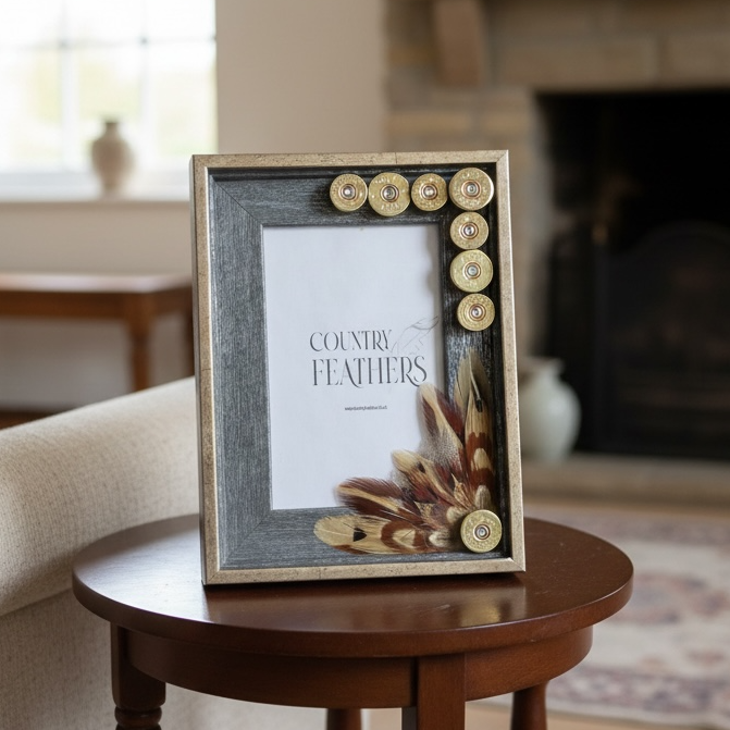 Pheasant and Duck Feather Photo Frame (CFPF2463)