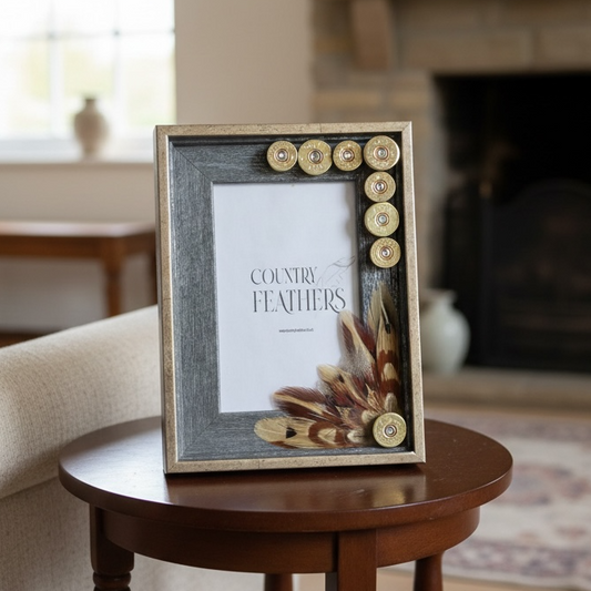 Pheasant and Duck Feather Photo Frame (CFPF2463)