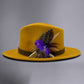 Purple, white and natural Feather Hat Pin (CFP644)