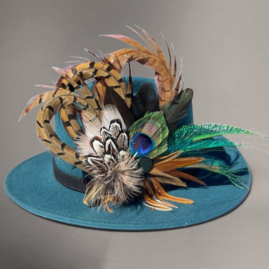 Natural Feather Hat Pin CFP861