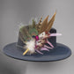 Cerise and Light Pink Feather Hat Pin CFP865
