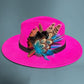 Teal & Natural Feather Hat Pin CFP849