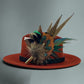 Teal & Natural Feather Hat Pin (CFP764)