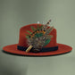 Green & Natural Feather Hat Pin (CFP758)