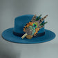 Green & Natural Feather Hat Pin (CFP747)