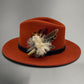 Coffee & Cream Natural Feather Hat Pin (CFP643)