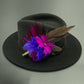 Fuchsia, Purple & Natural Feather Hat Pin (CFP546)