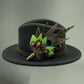 Peacock, Lime Green & Green Feather Hat Pin (CFP440)